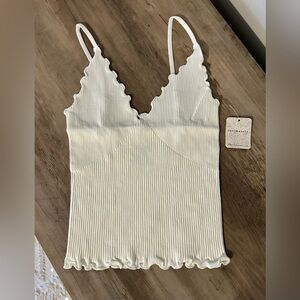 Intimately by Free People Scalloped Edge Ribbed Camisole